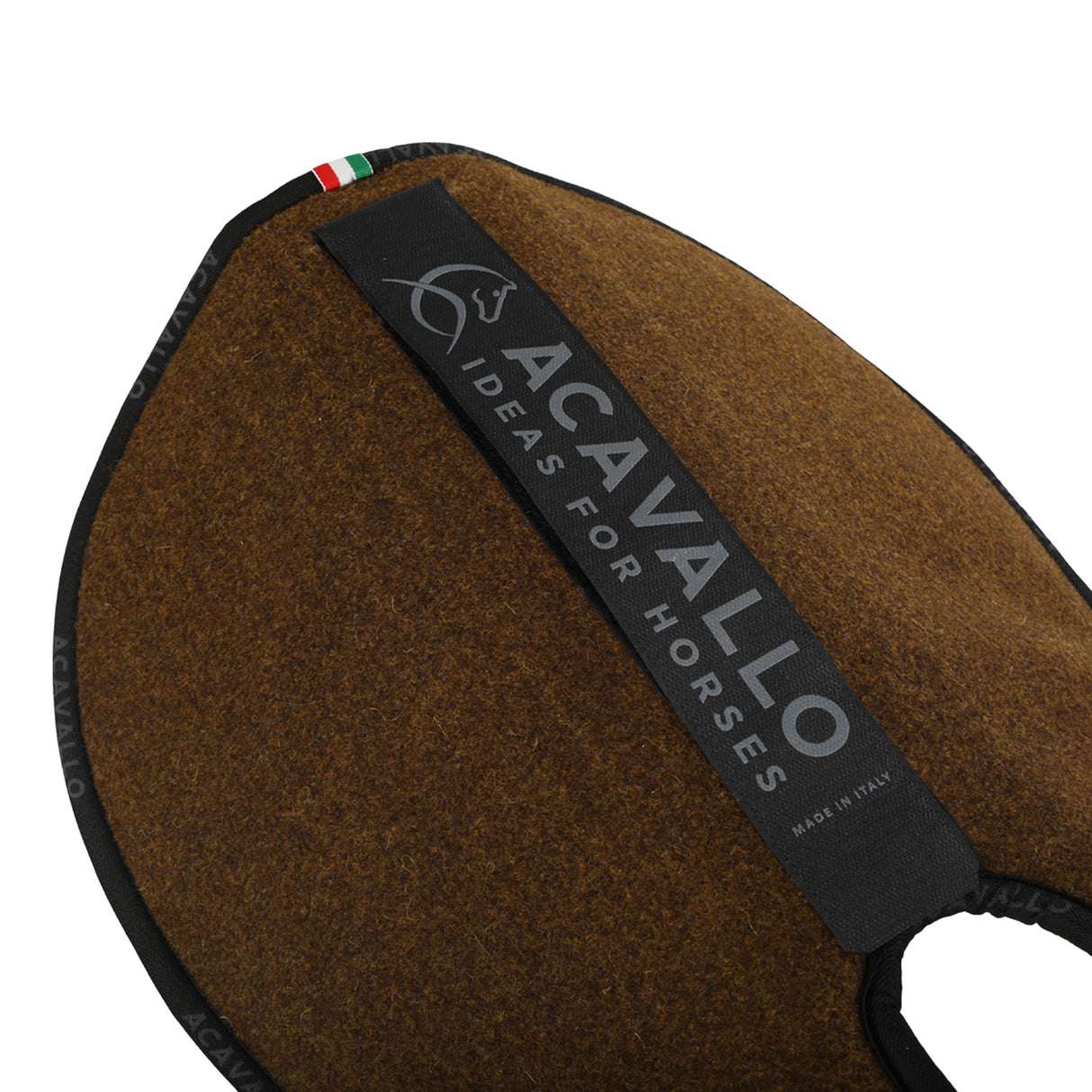 Acavallo Pad Piuma WFS Pocket Double Felt Rear Riser #colour_brown