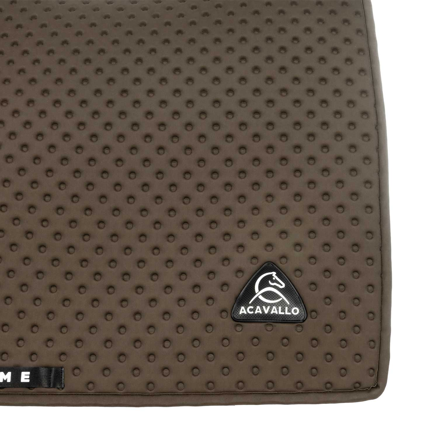 Acavallo Point Dressage Saddle Pad W/Square Back Corner #colour_brown