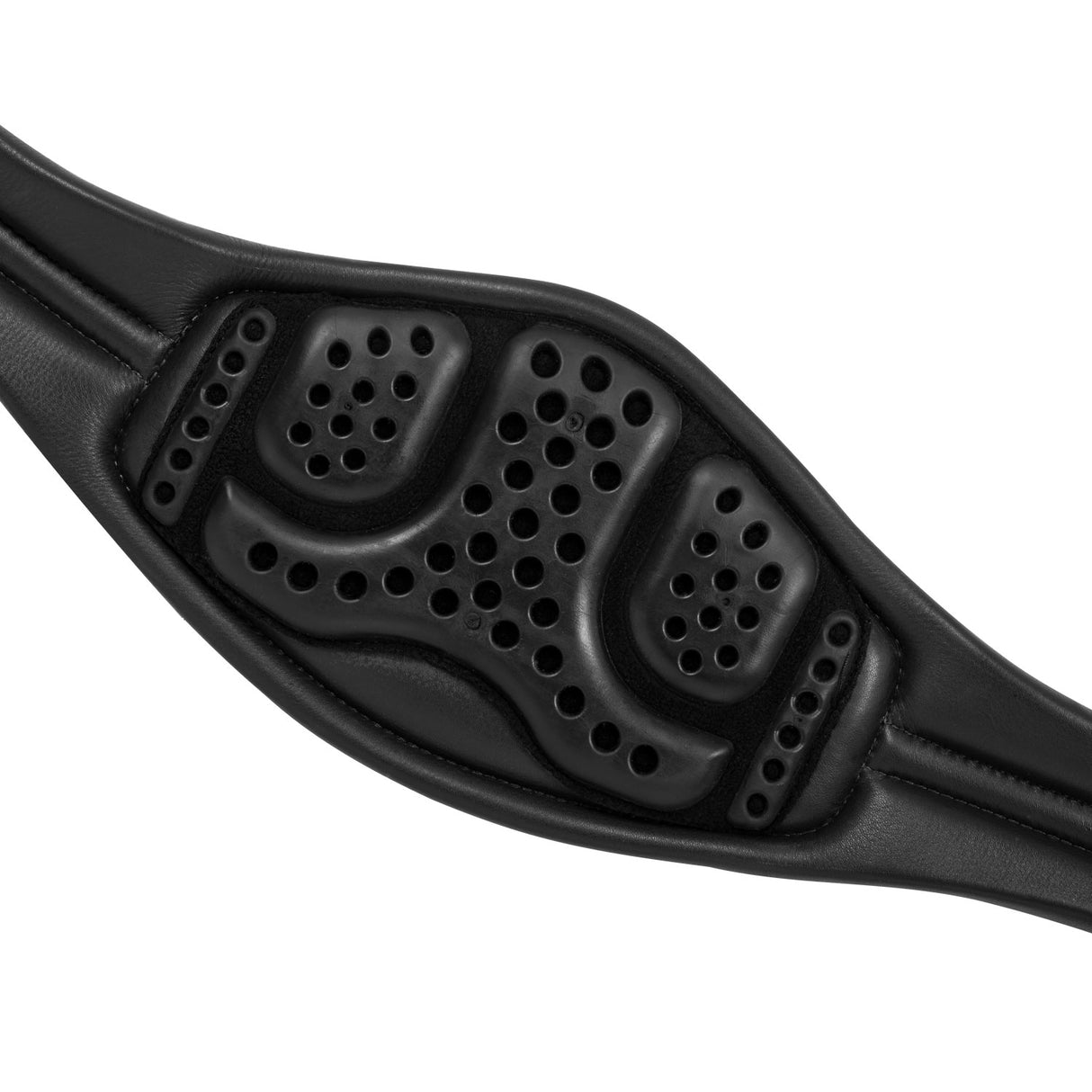 Acavallo Anatomical Jumping Girth Leather #colour_black