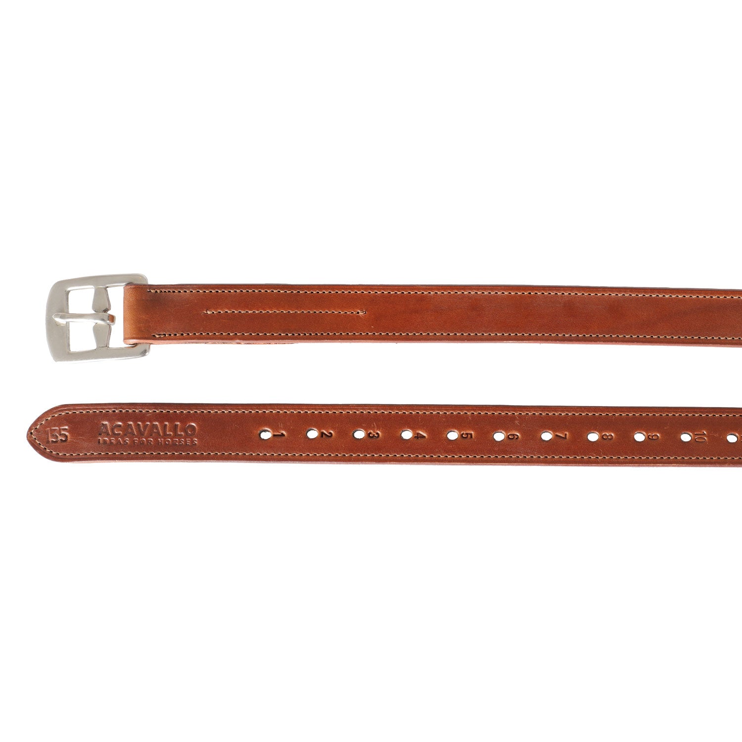 Acavallo Classic Stirrup Leathers #colour_cognac