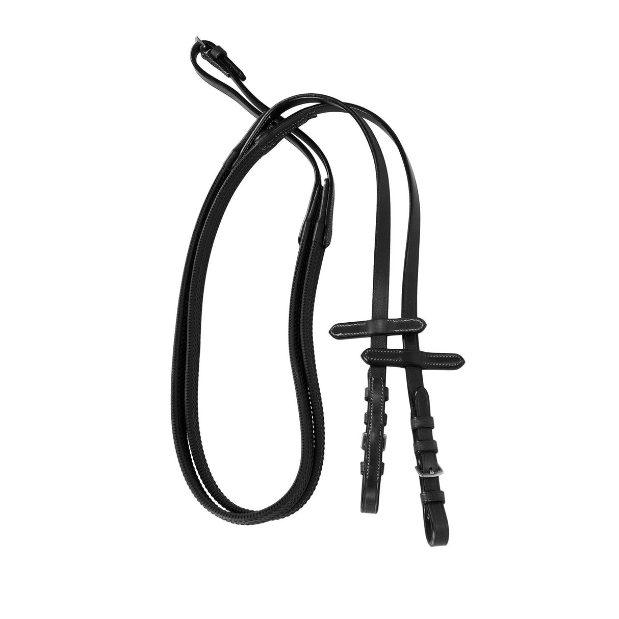 Equestro Silver Model Bridle #colour_black