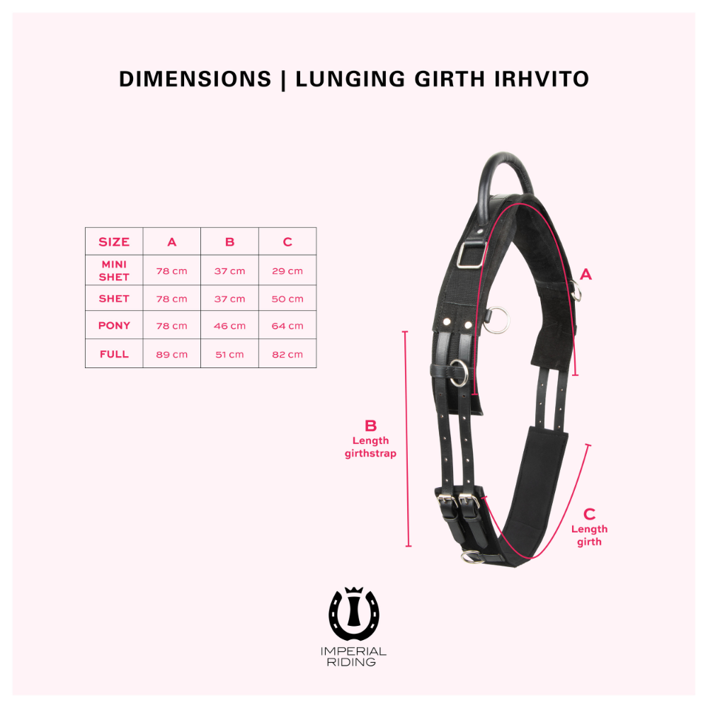 Imperial Riding Vito Lunging Girth #colour_black