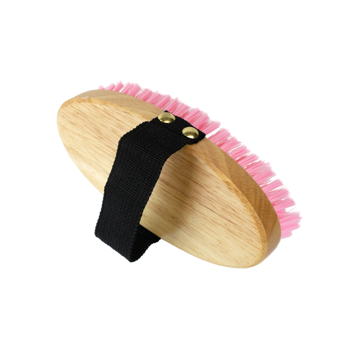 GS Equestrian & Country Wooden Body Brush #colour_pink