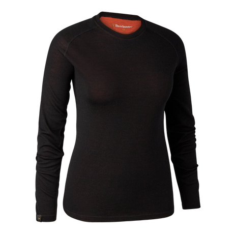 Deerhunter Women's Quinn Merino Undershirt #colour_black-oak