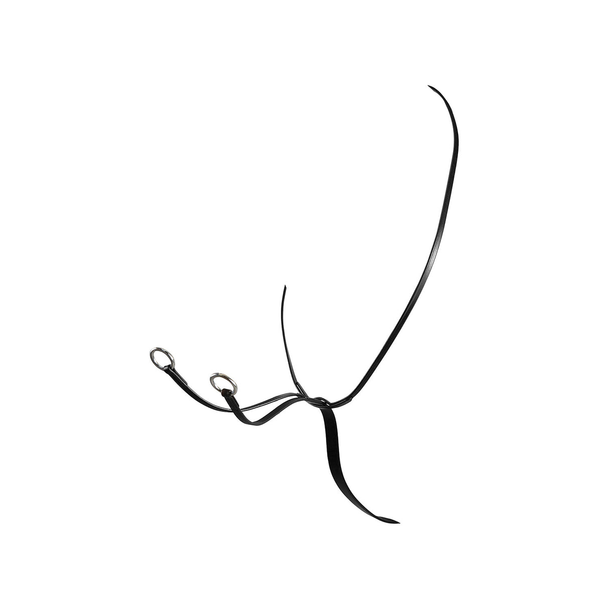 Equestro Leather Collier Martingale #colour_black