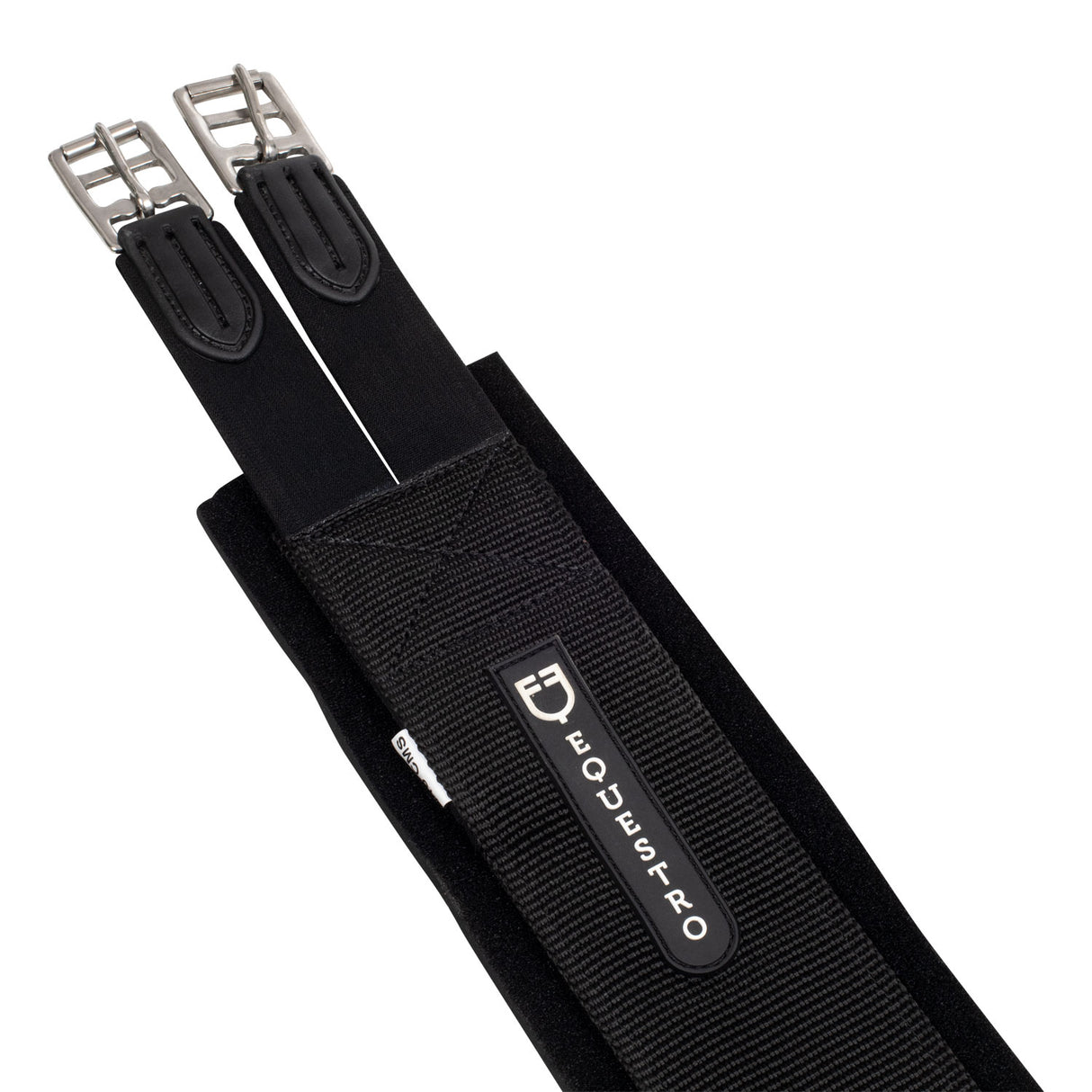 Equestro Neoprene Soft Touch Jumping Girth #colour_black