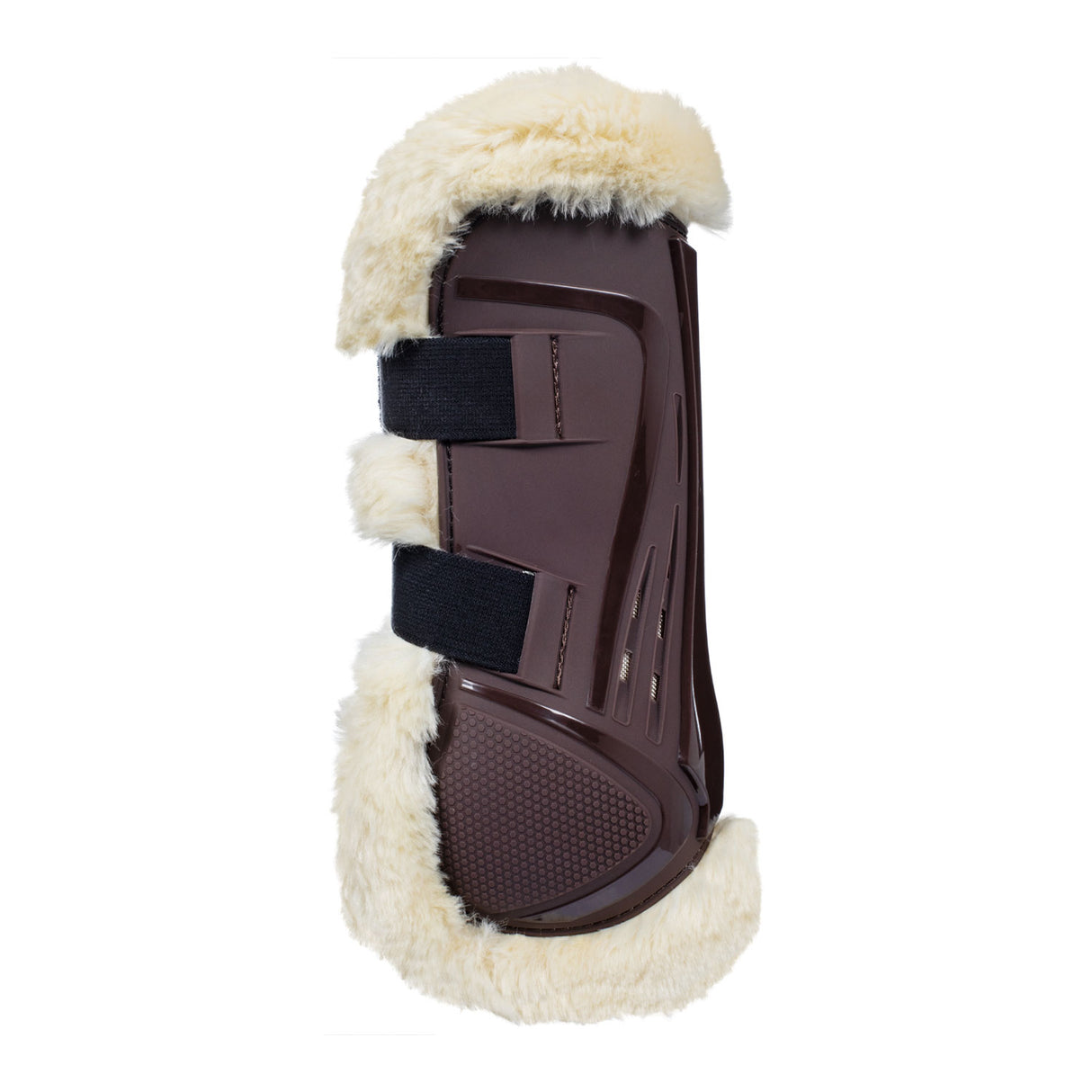 Equestro Tendon Boots Tpu And Synthetic Sheepskin #colour_brown