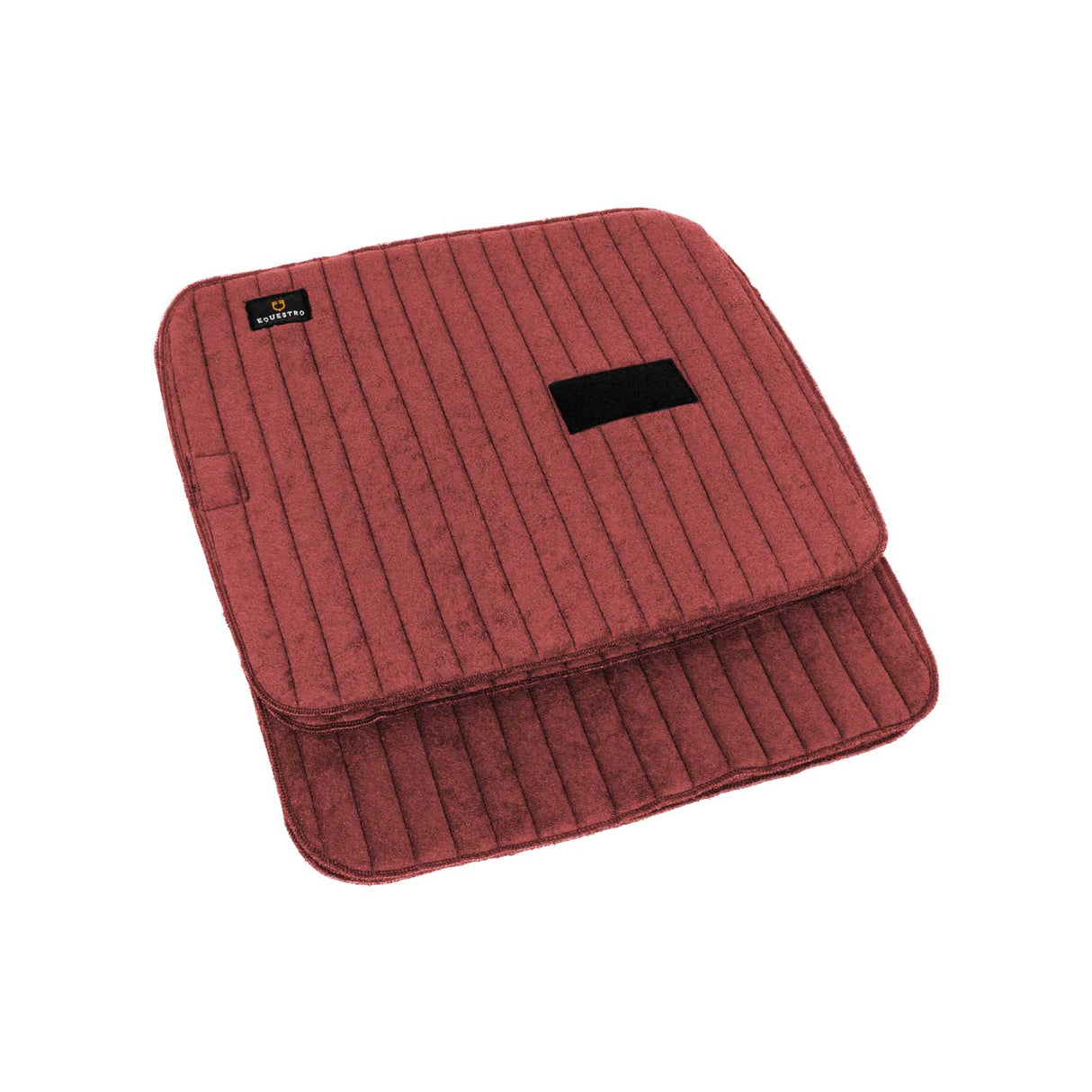 Equestro Terry Cloth Underpads (4Pcs) #colour_burgundy
