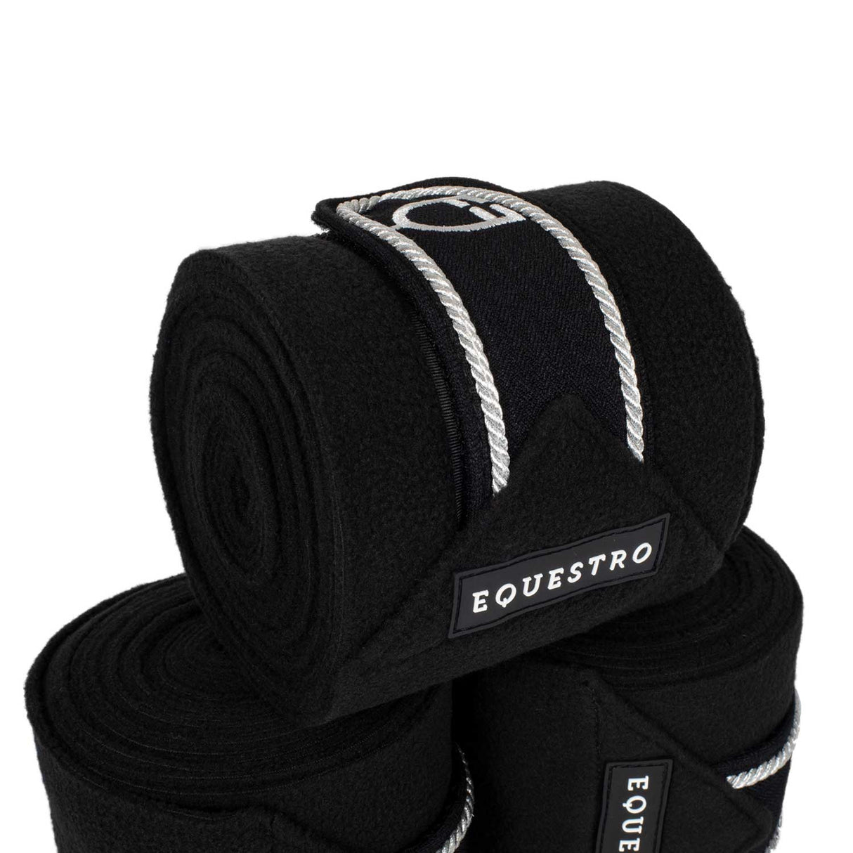Equestro Fleece Pony Bandages With Embroidered Logo