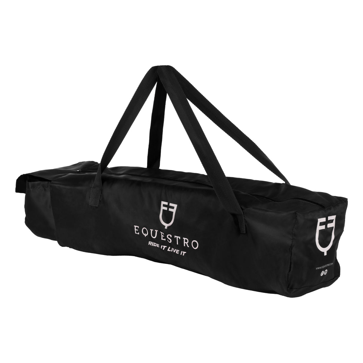 Equestro Travelling Boots Set And Tail Guard With Rubber Patch #colour_black