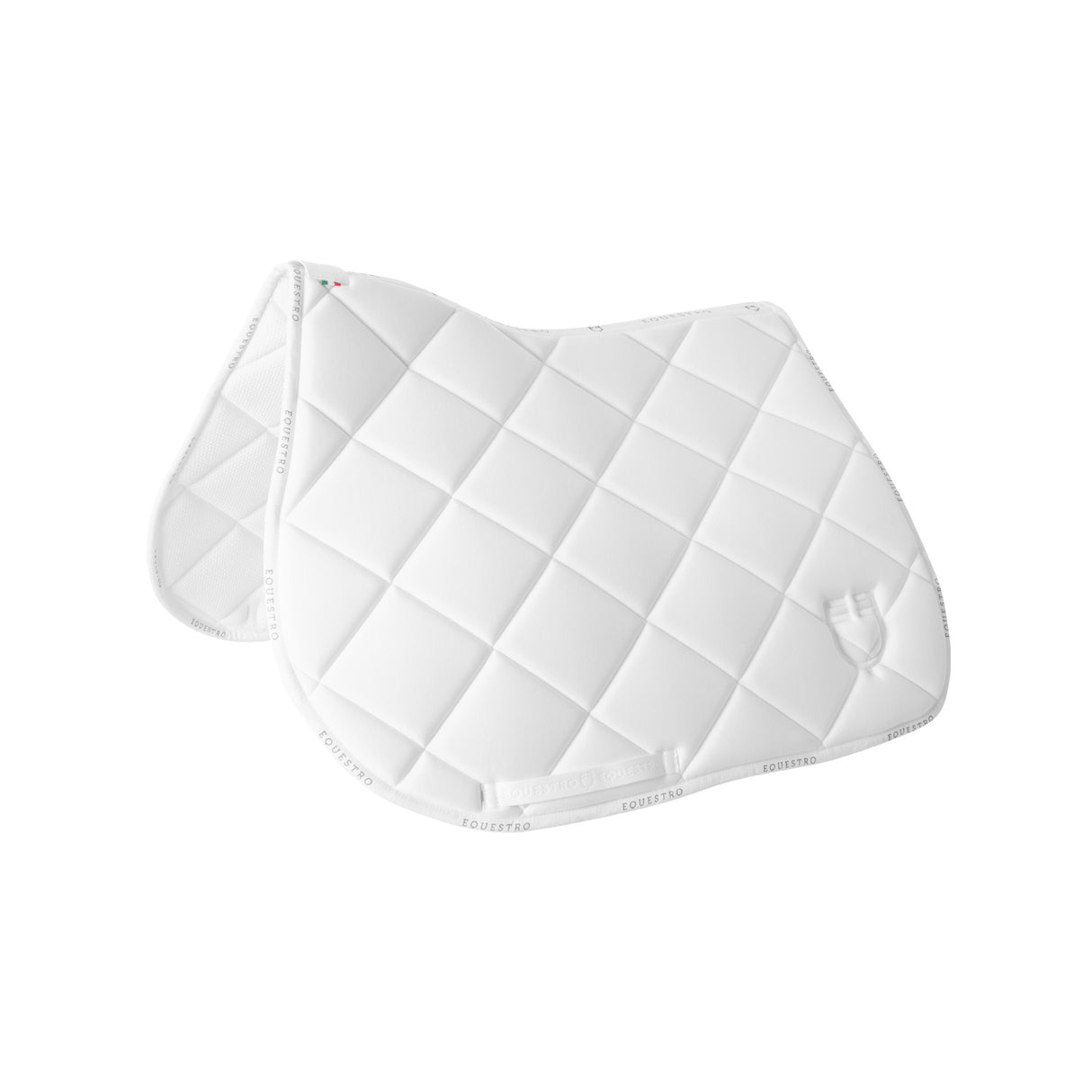Jumping saddle pad technical fabric with logo