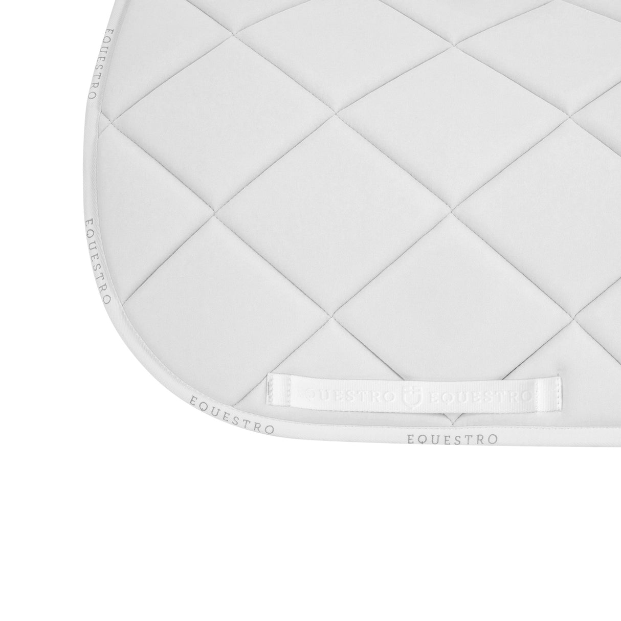 Equestro Dressage Saddle Pad Technical Fabric #colour_white
