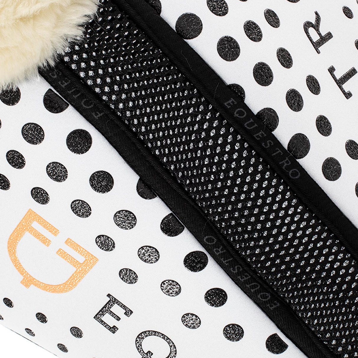 Ecowool memory foam pad with silicone grip and logo