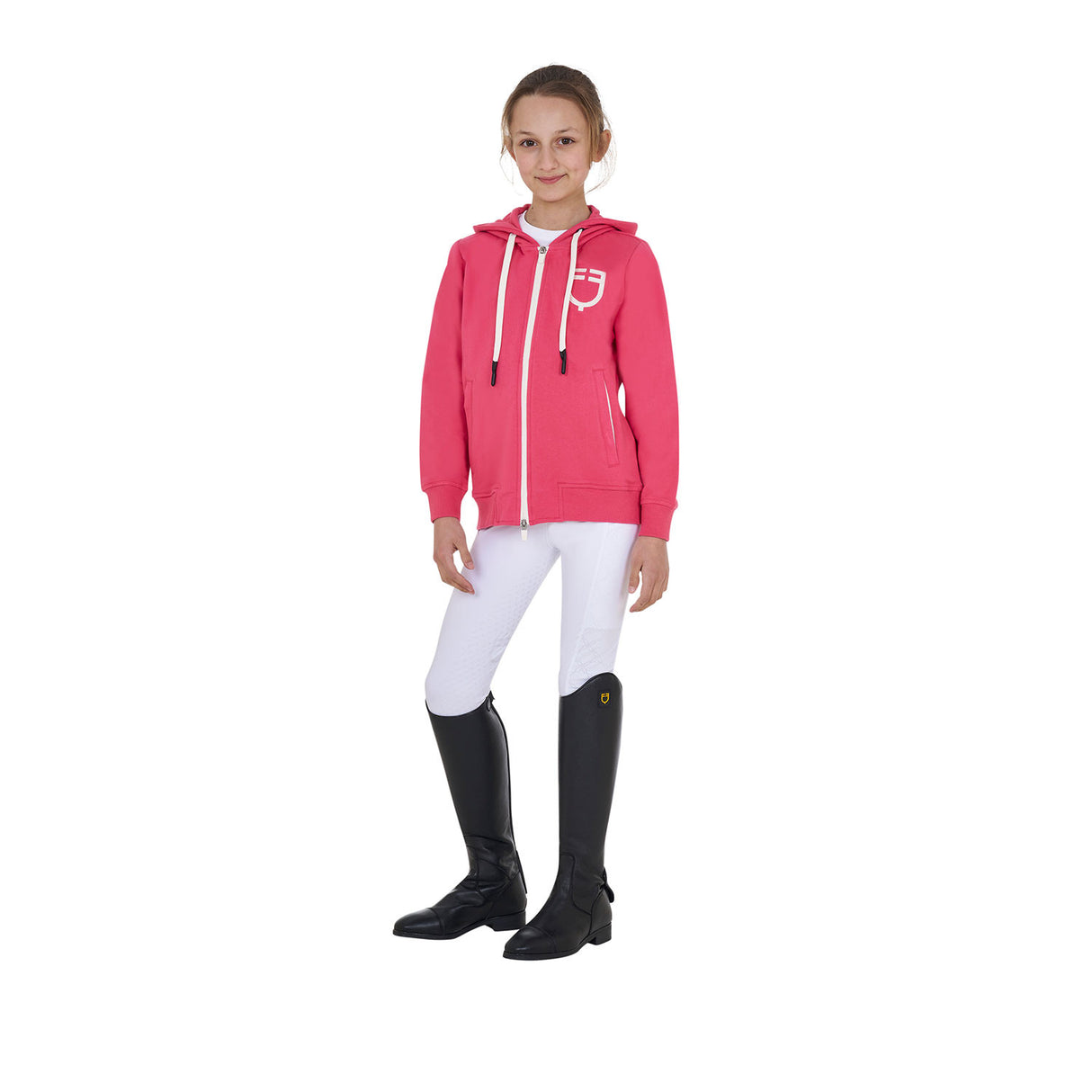 Girls' hoodie with front zip