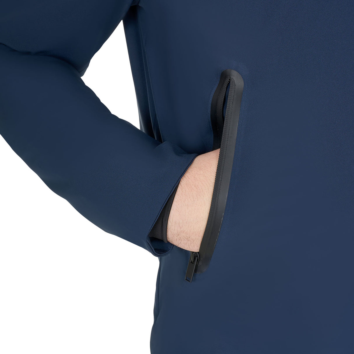 Equestro Men's Waterproof And Windproof Jacket In Nylon #colour_blue