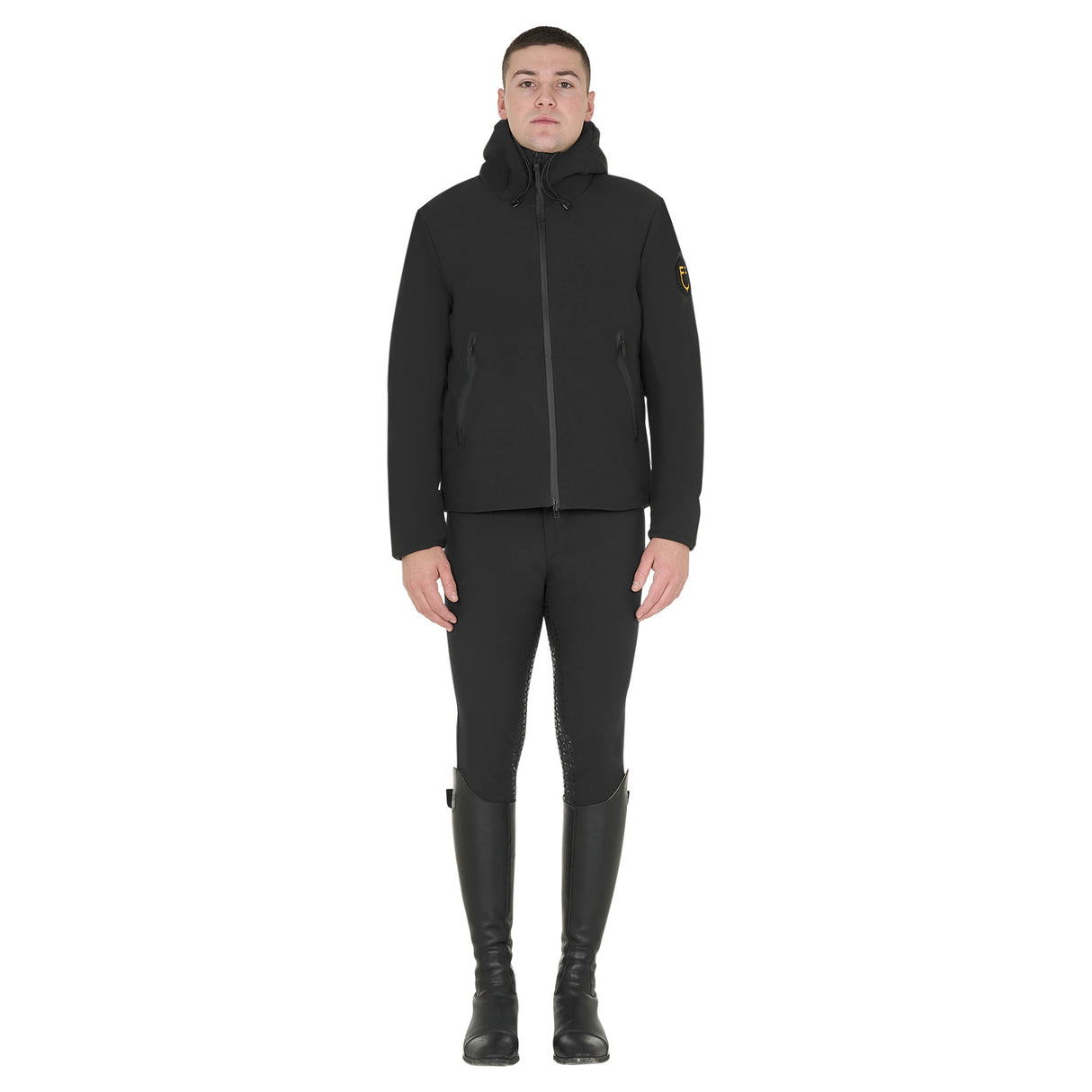 Equestro Men's Waterproof And Windproof Jacket In Nylon