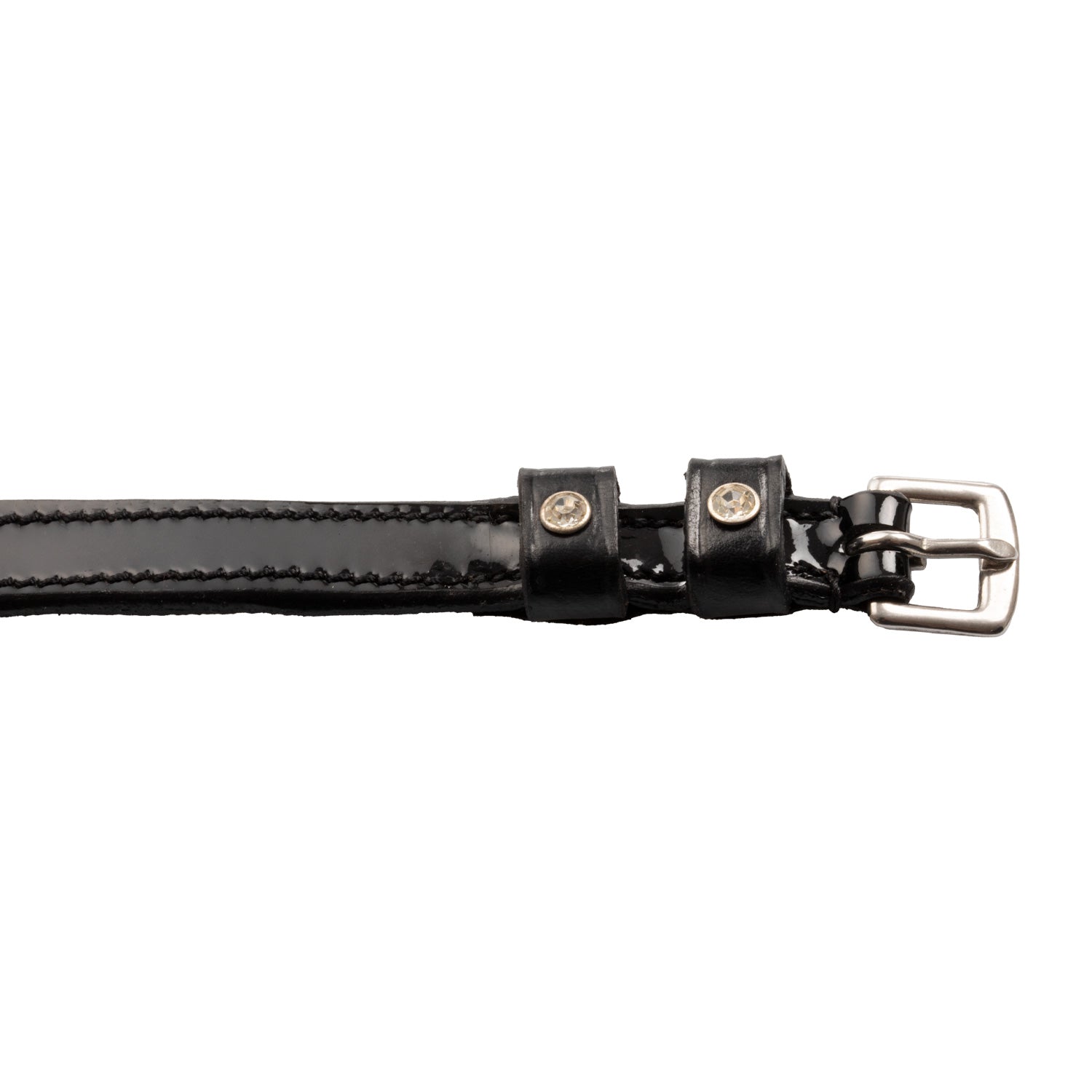 Equestro Spur Straps With Crystals #colour_black