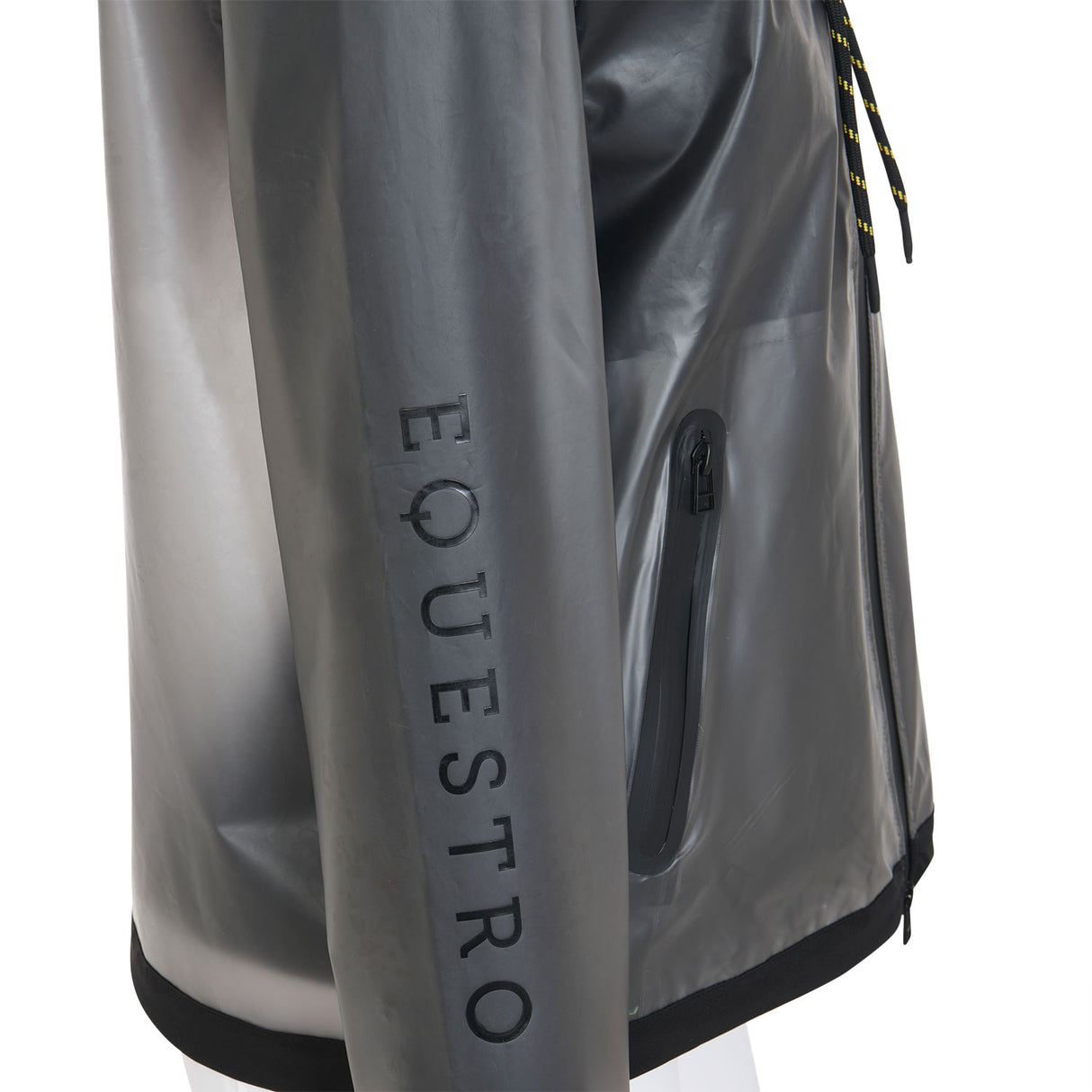 Equestro Women's Transparent Technical Raincoat #colour_grey