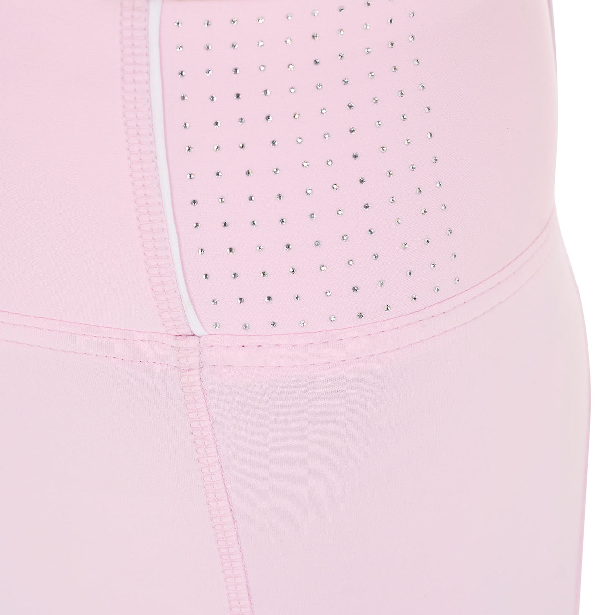 Equestro Women's Slim Fit High-Waisted Leggings with Rhinestones