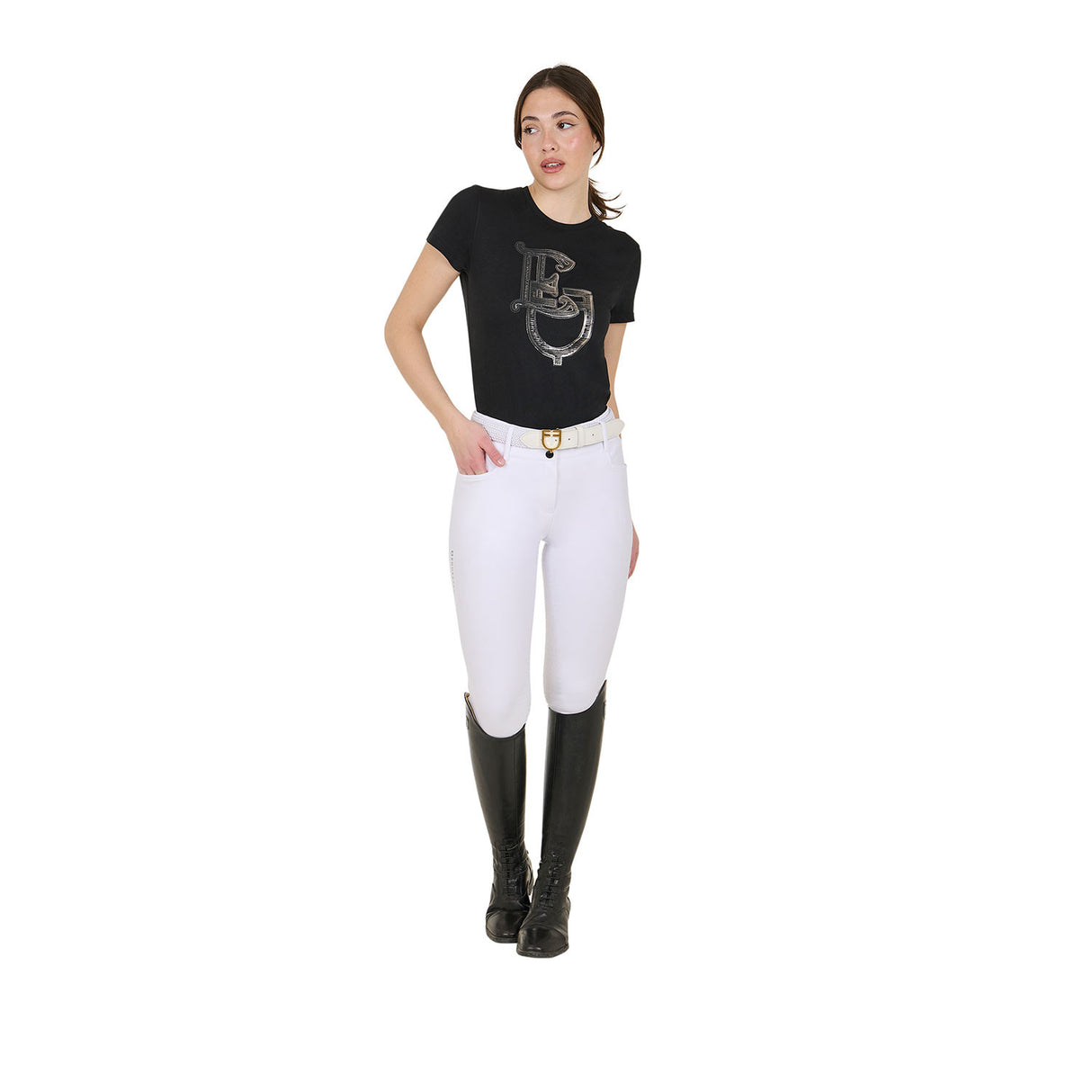 Women's Lamina Monogram cotton T-shirt