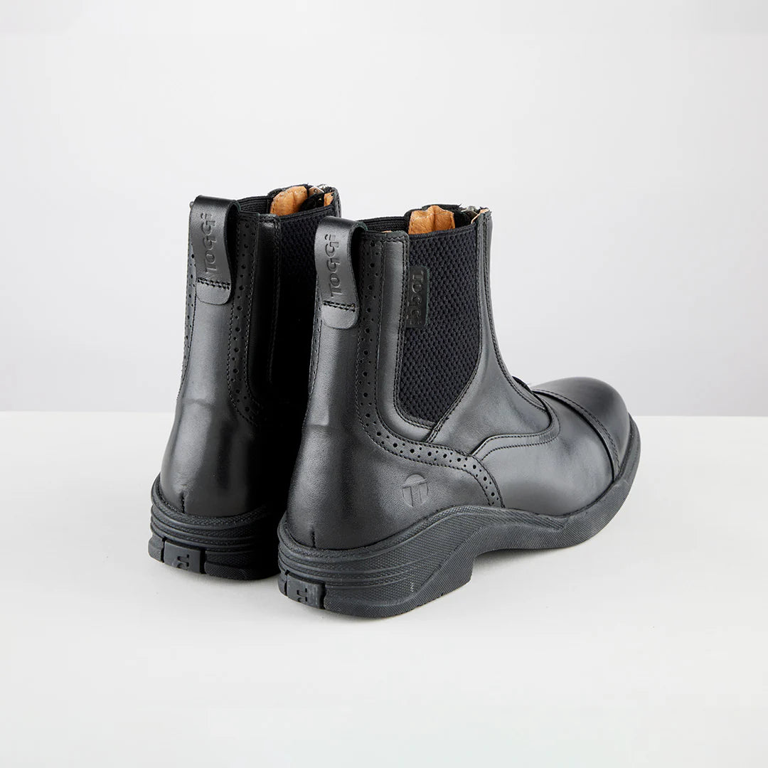 Toggi Harewood Childrens Jodhpur Boot #colour_black
