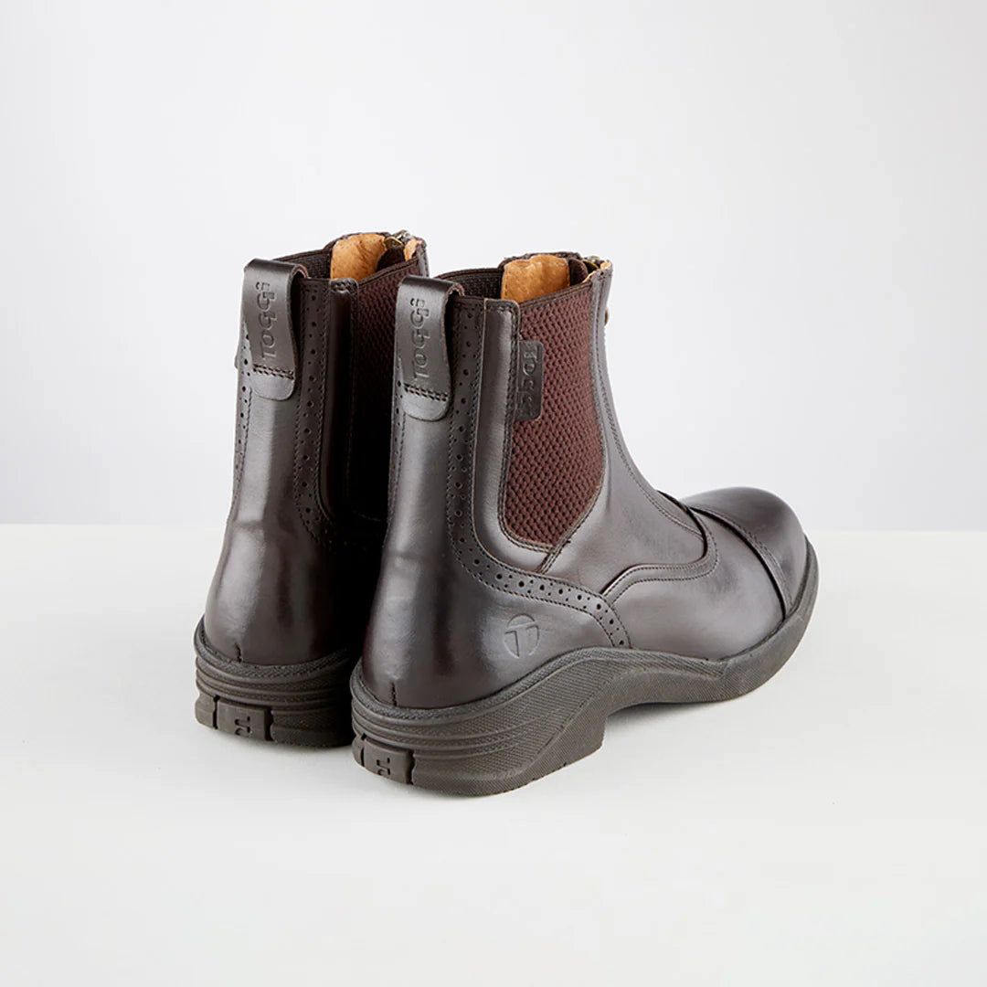 Toggi Harewood Childrens Jodhpur Boot #colour_dark-brown