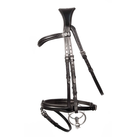 Henry James Comfort Flash Bridle #colour_black