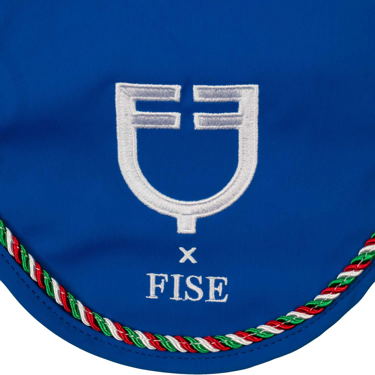 Equestro Fly Veil With Italian Flag Piping Equestro X Fise