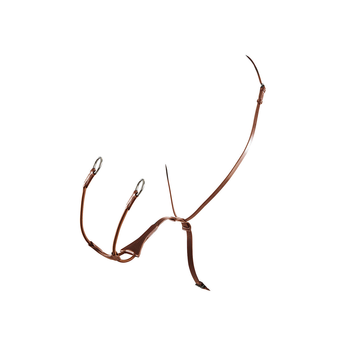 Equestro Tanned Leather Collier Martingale #colour_cognac