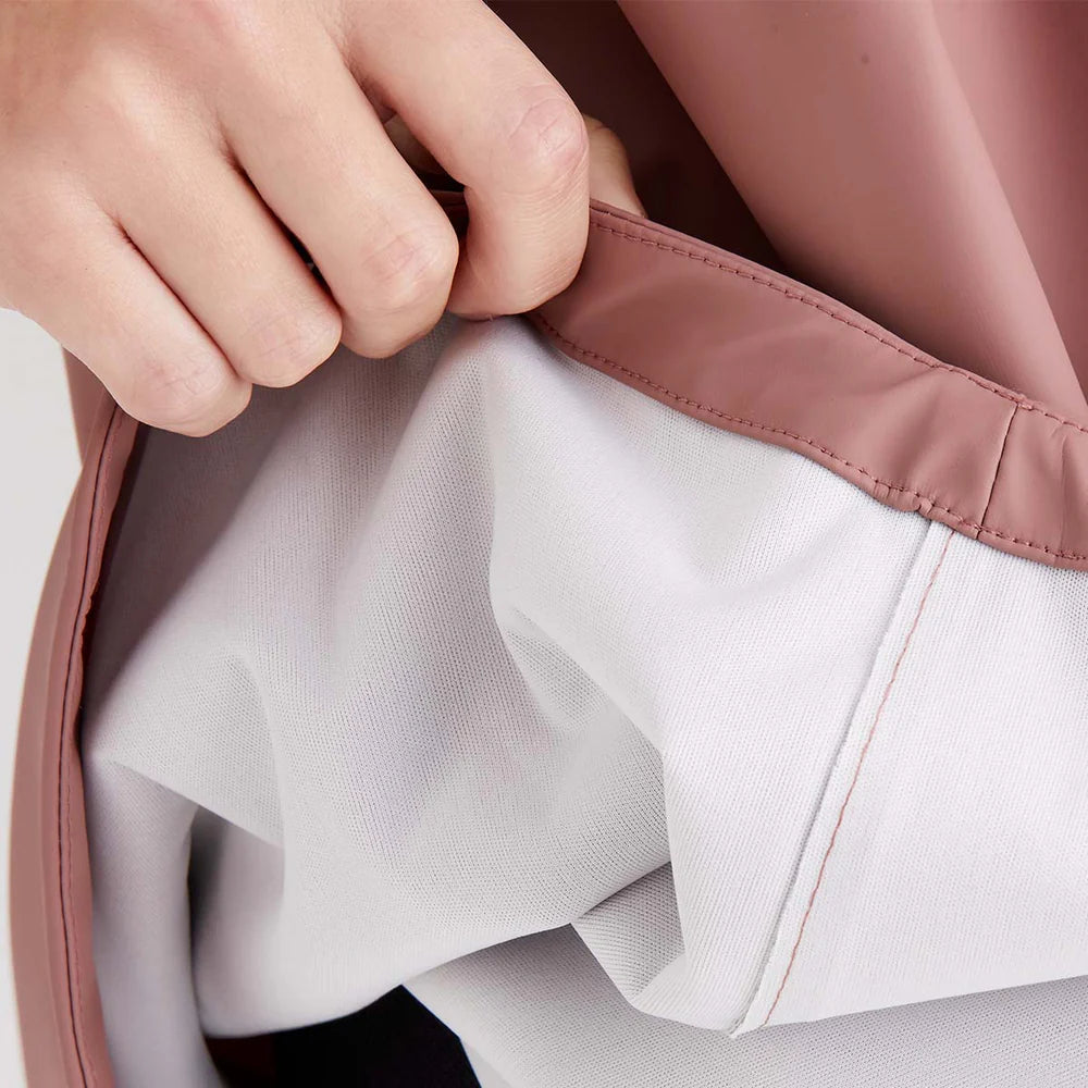 Ridgeline Unisex Poncho #colour_dusky-pink