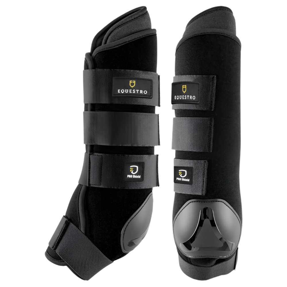 Equestro Stable Boots With Ankle Cap #colour_black