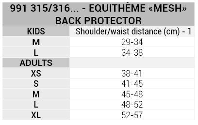 Equitheme Mesh Back Protector