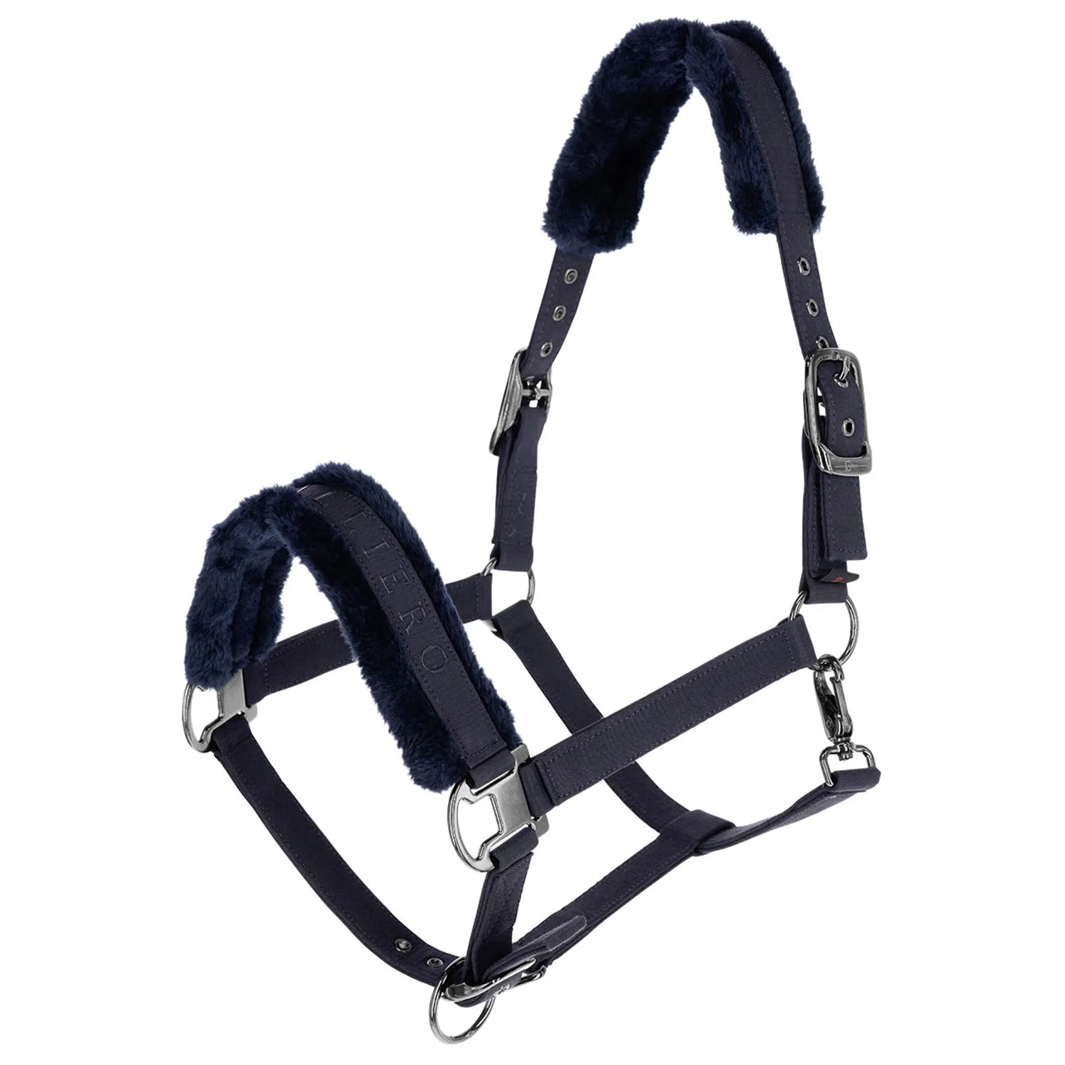 Covalliero Fleece Lined Halter #colour_navy