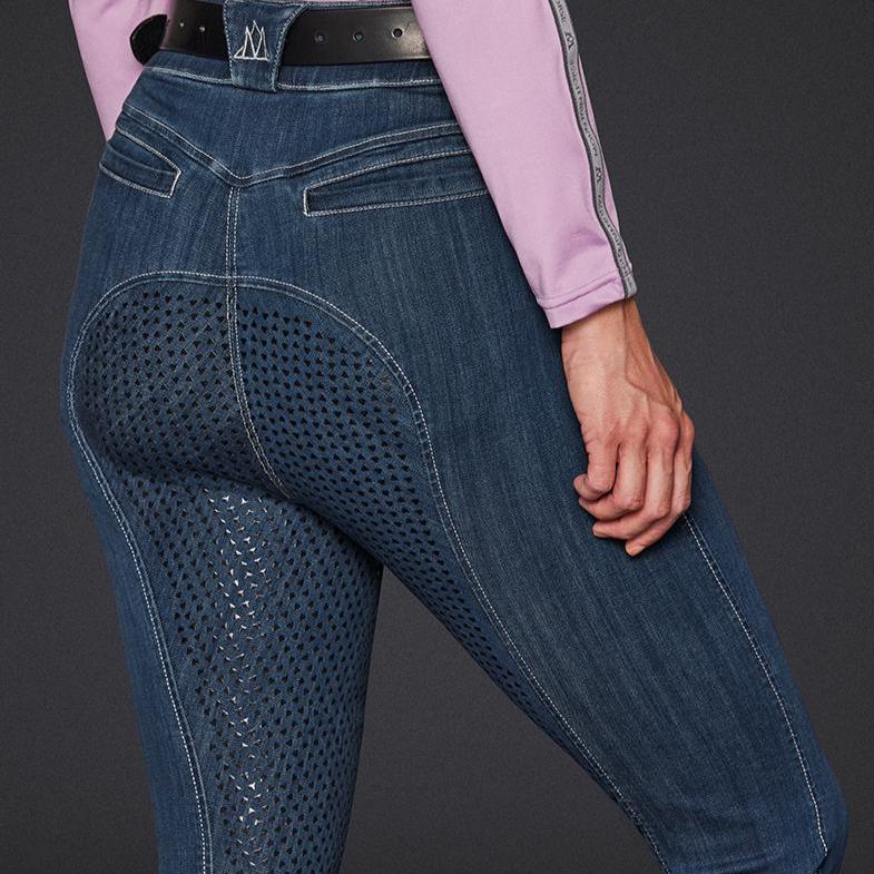 Mountain Horse Dream Denim Breeches #colour_denim-blue