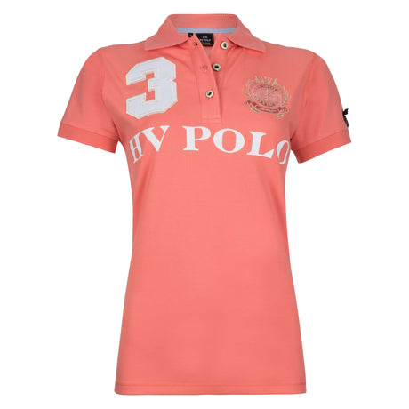 HV Polo Favouritas EQ Short Sleeve Polo Shirt - Coral Pink #colour_coral-pink