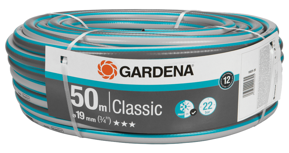 Gardena Classic Hose 19mm (3/4") 50m