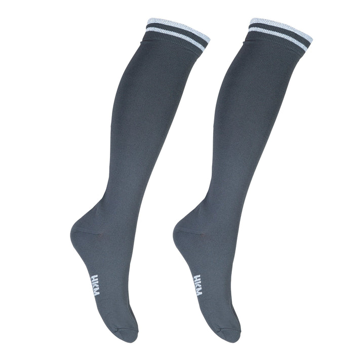 HKM Riding socks -Lurex- #colour_deep-grey