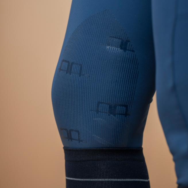 Alessandro Albanese Fina Knee Grip Brushed Hybrid Breech #colour_core-navy