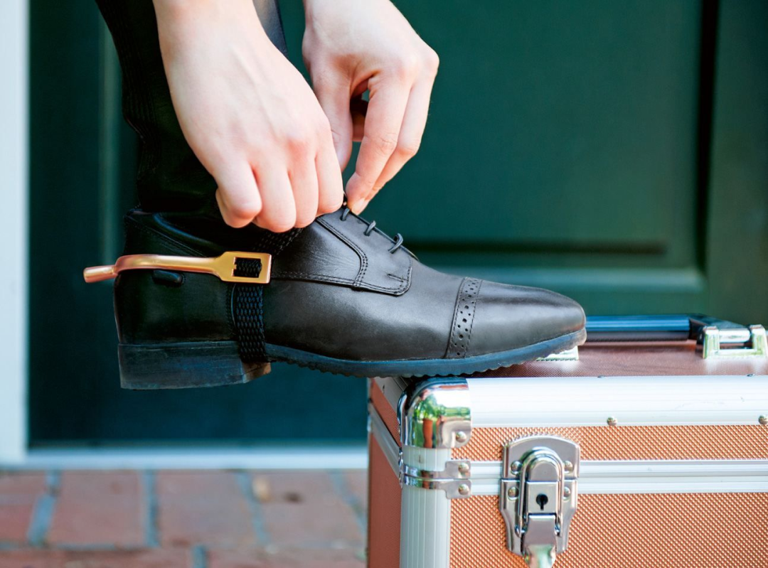 HKM Ladies Spurs -Space- 20mm Length #colour_rose-gold