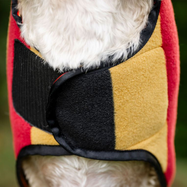 Horseware Ireland Newmarket Dog Fleece #colour_whitney-gold