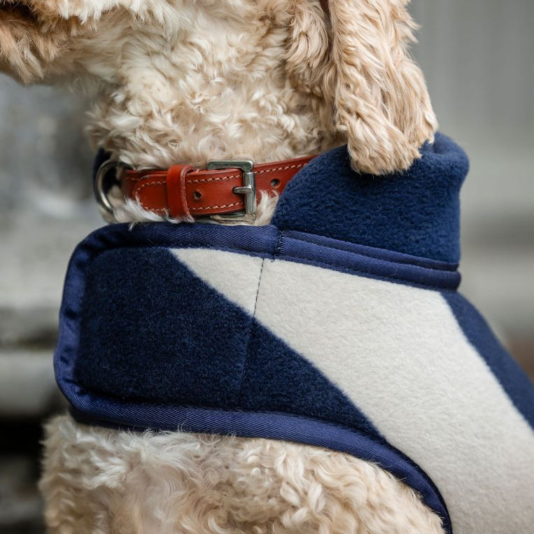 Horseware Ireland Newmarket Dog Fleece #colour_whitney-navy