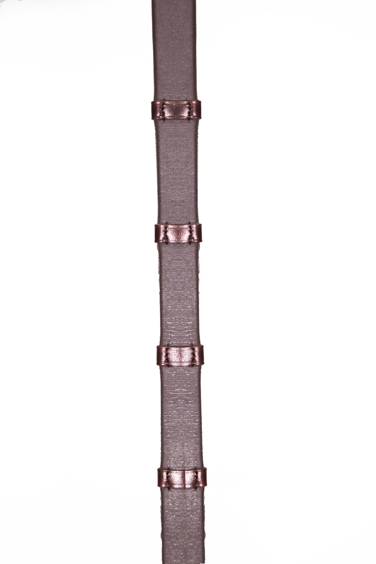 Henry James Xtreme Eventer Hybrid Rubber Reins With Leather Stoppers #Colour_havana-brown