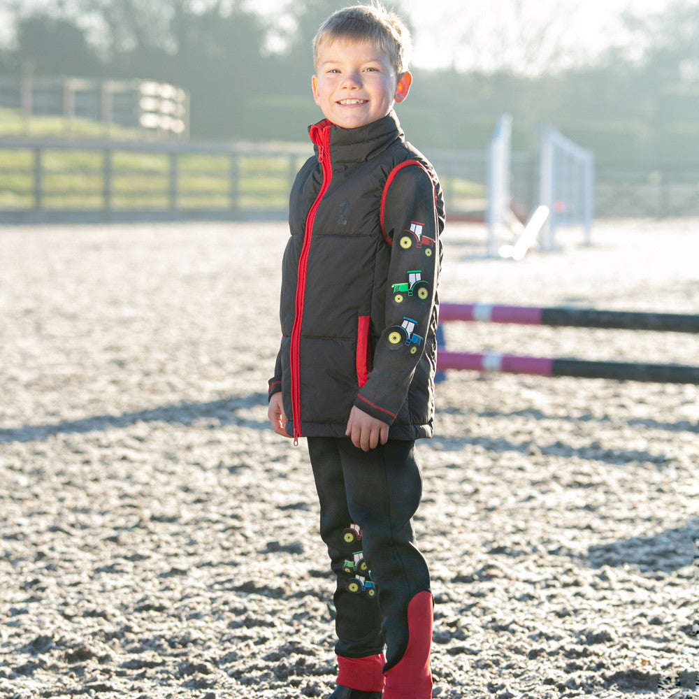 Wattierte Weste aus der Little Knight Tractor Collection