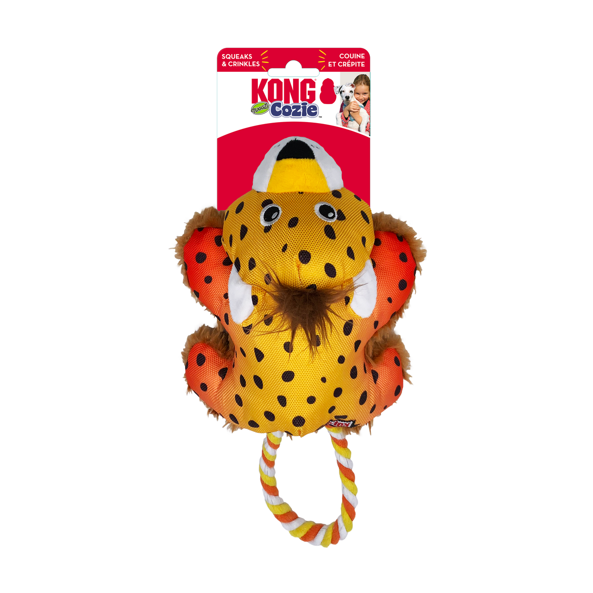 KONG Cozie Tuggz Cheetah