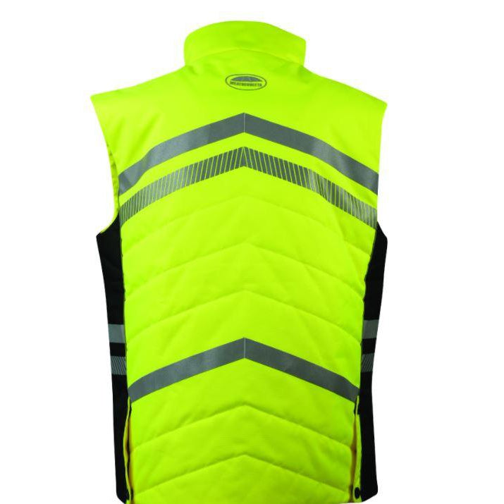 Weatherbeeta Reflective Quilted Gilet #colour_yellow