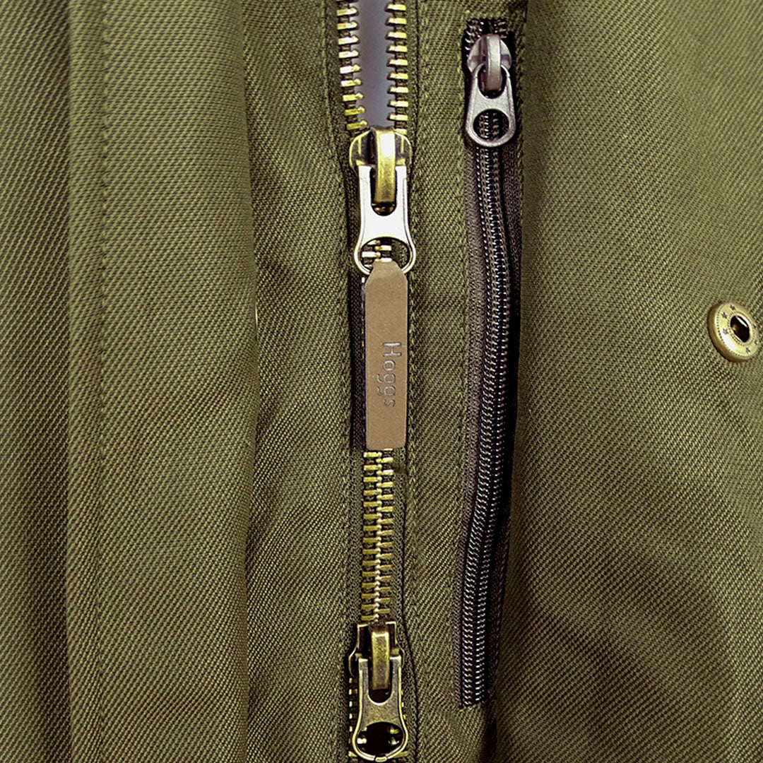 Hoggs of Fife Kincraig Men's Waterproof Field Jacket #colour_olive-green