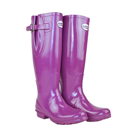 Rockfish Damen-Gummistiefel mit hohem, verstellbarem Glanz