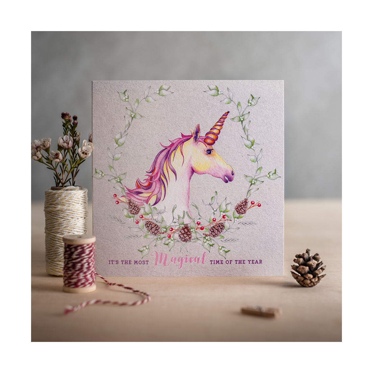 Carte de Noël à bord ponté