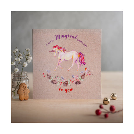 Carte de Noël à bord ponté