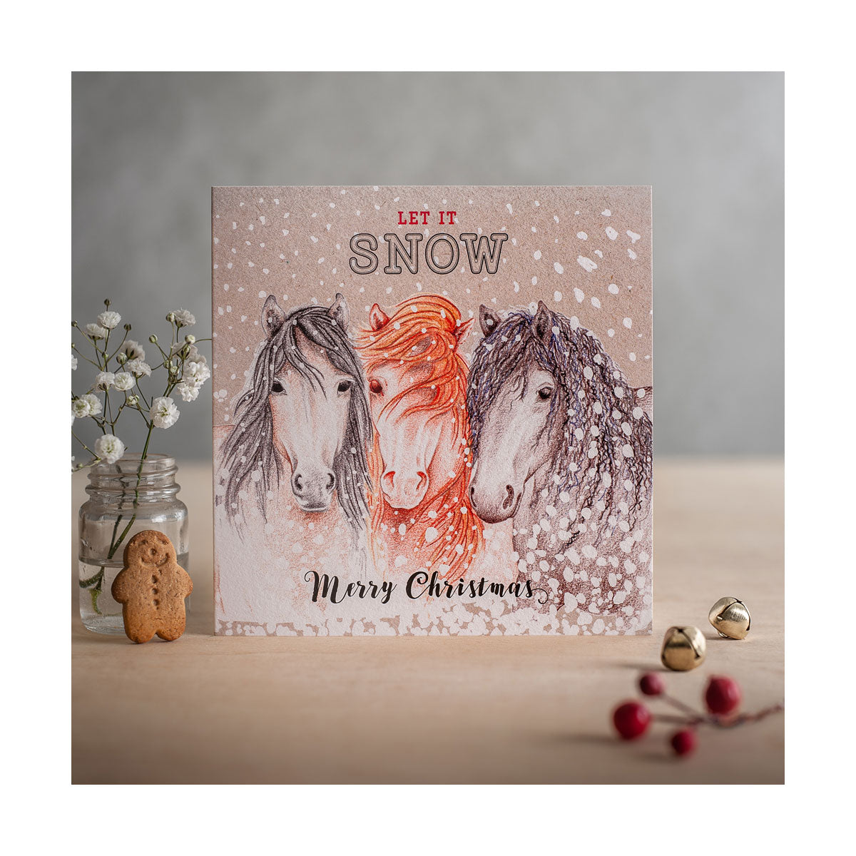 Carte de Noël à bord ponté
